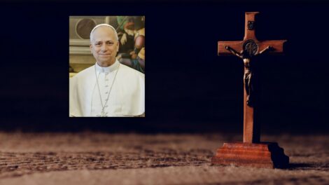 XIV. Leó pápa maga vitte végig a keresztet