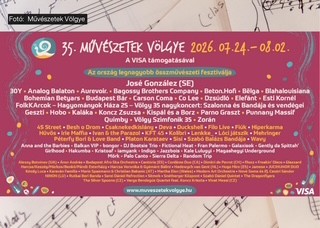 Egy hónap múlva indul a 35. Művészetek Völgye