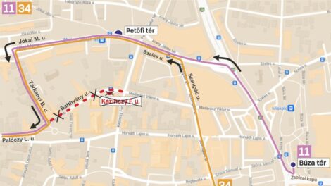 Lezárják a Batthyány Lajos utcát az október 6-i megemlékezés miatt