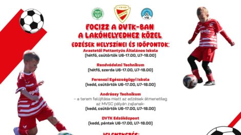 Miskolc öt pontján indul a DVTK ovifoci programja